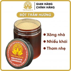 Bột Trầm Hương Hà Xá xông nhà 100g đồ thờ cúng phong thủy tẩy uế