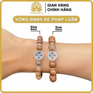 Vòng tay bánh xe pháp luân hồi trầm hương HÀ XÁ bình an, may mắn và tài lộc