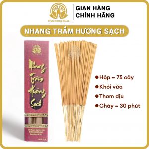 Nhang cây Trầm Hương Hà Xá xông nhà 100g đồ thờ cúng phong thủy tẩy uế