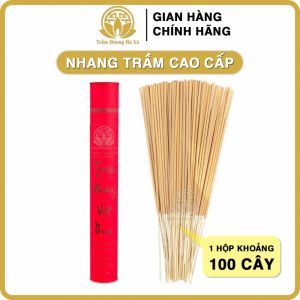 Nhang cây trầm hương hộp đỏ cao cấp đốt xông nhà tẩy uế đồ thờ cúng phong thủy HÀ XÁ may mắn bình an tài lộc cho gia chủ