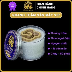Nhang trầm hương vân mây vip xông nhà thơm dịu nhẹ hộp Trầm Hương Hà Xá